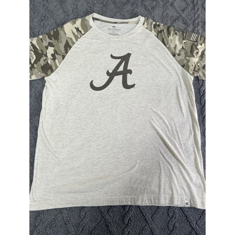 Colosseum Alabama University Long Sleeve Army Print Size XLarge